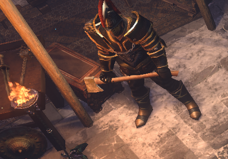 Aratu, the Red Hand, an Eruptor mercenary in a hideout encounter.