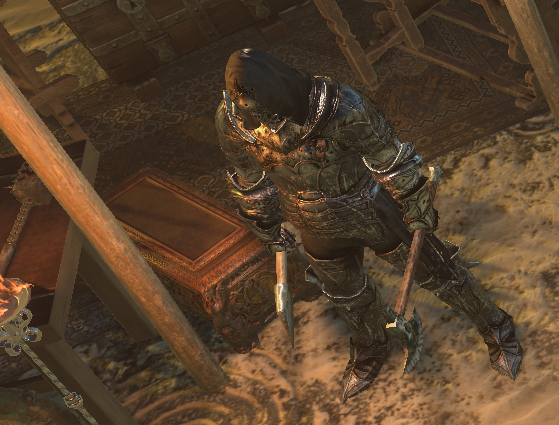 Hoko, the Unshackled, a Ripper mercenary in an encounter.