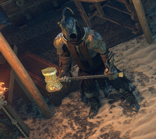 Kapaka Hongo, an Earthshaker mercenary in a hideout encounter.