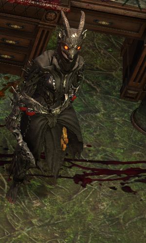 Vena, the Foul, a Reanimator mercenary in a hideout encounter.