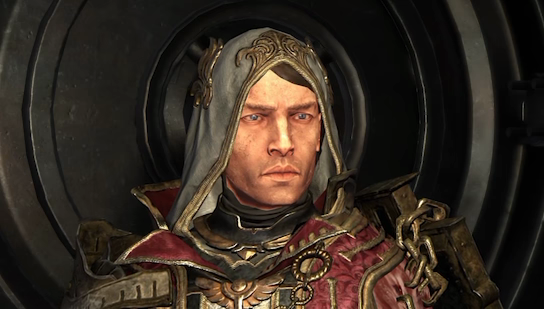 High Templar’s War Regalia Helmet with a normal face and hood